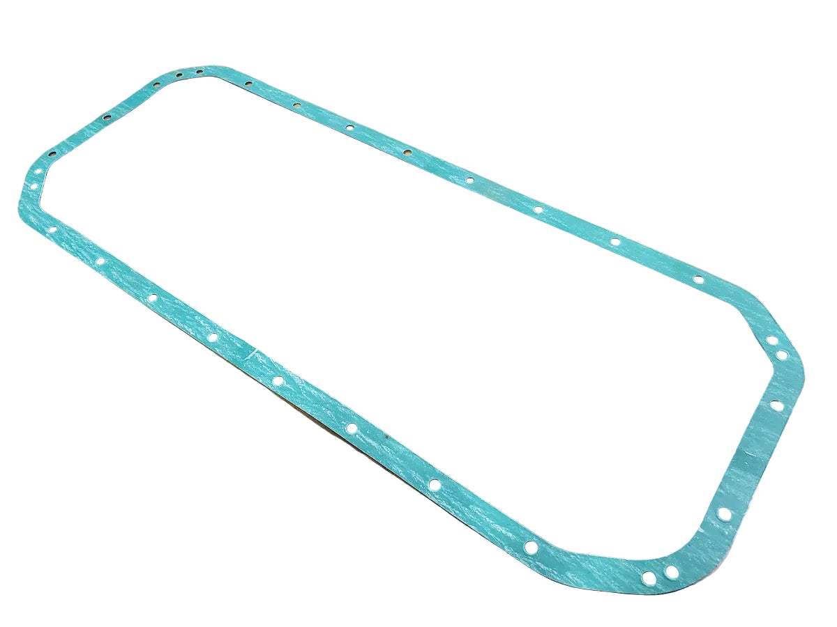 Paper engine oil pan gasket for BMW M20 engines.
