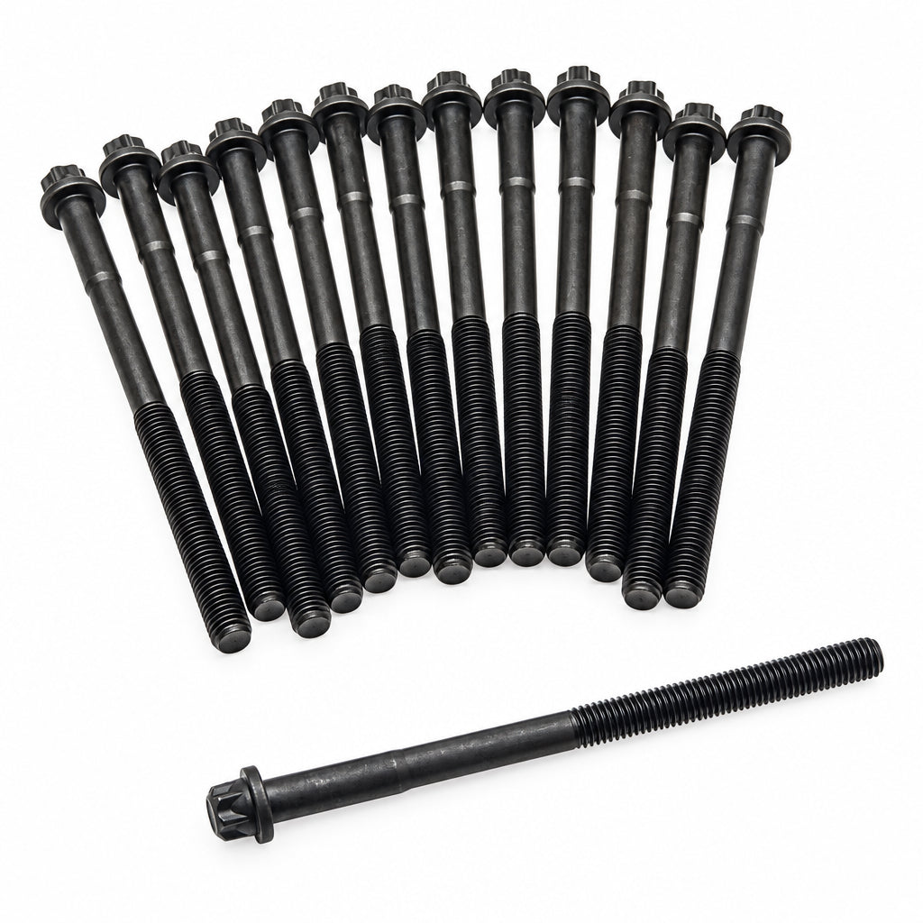 OEM BMW head bolt set for BMW M20 engines.
