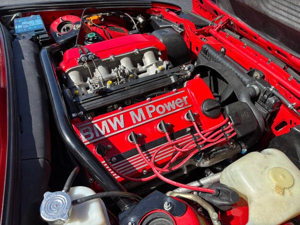 BimmerHeads built BMW S14 cylinder head installation completed.