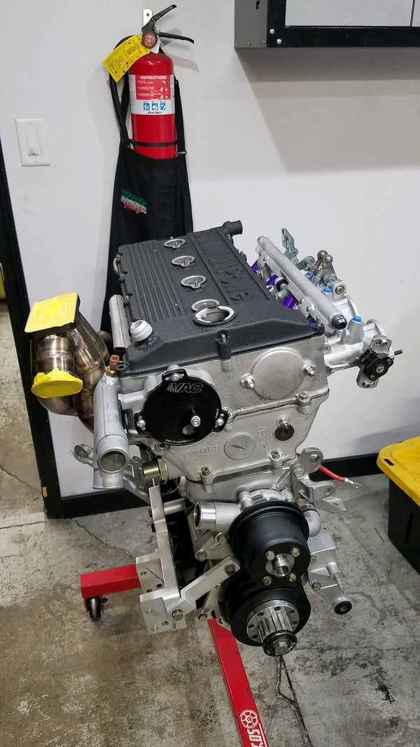 BimmerHeads built BMW S14 E30 M3 2.5L stroker engine with dry sump oiling system.