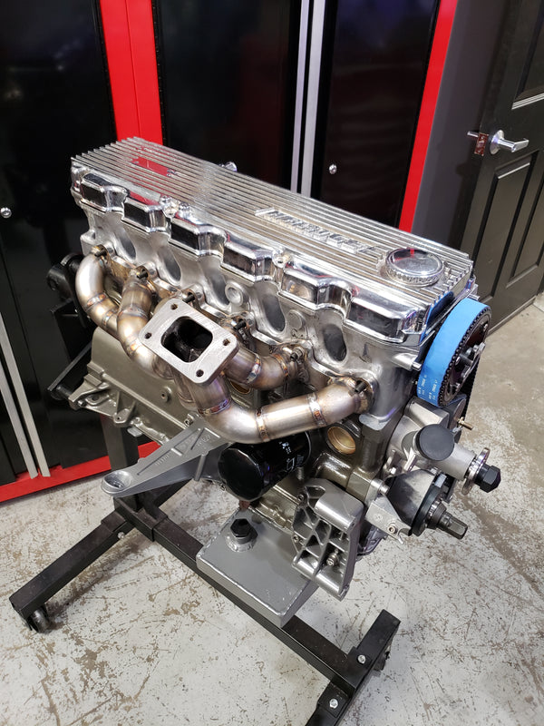 BimmerHeads built BMW M20 Race Stroker 3.0L engine with Hartge valve cover.