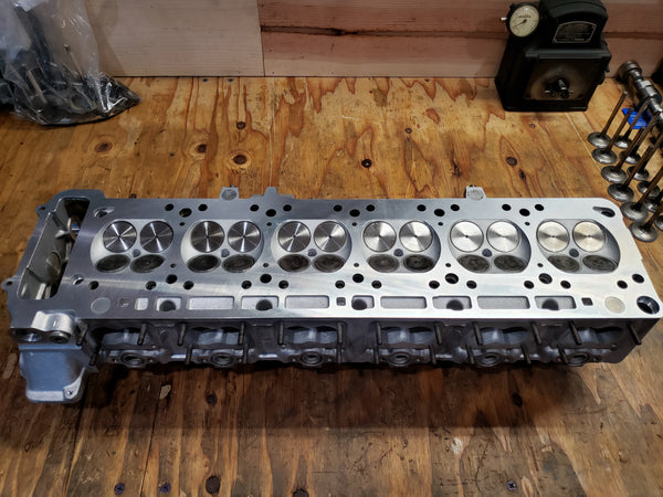 BimmerHeads built BMW S38 M5 cylinder head.
