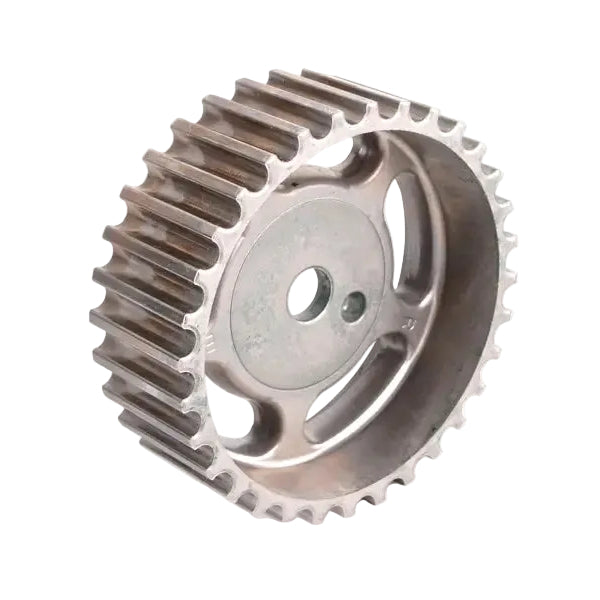 BMW M20 late style sintered intermediate shaft gear. This drives the oil pump with the timing belt.