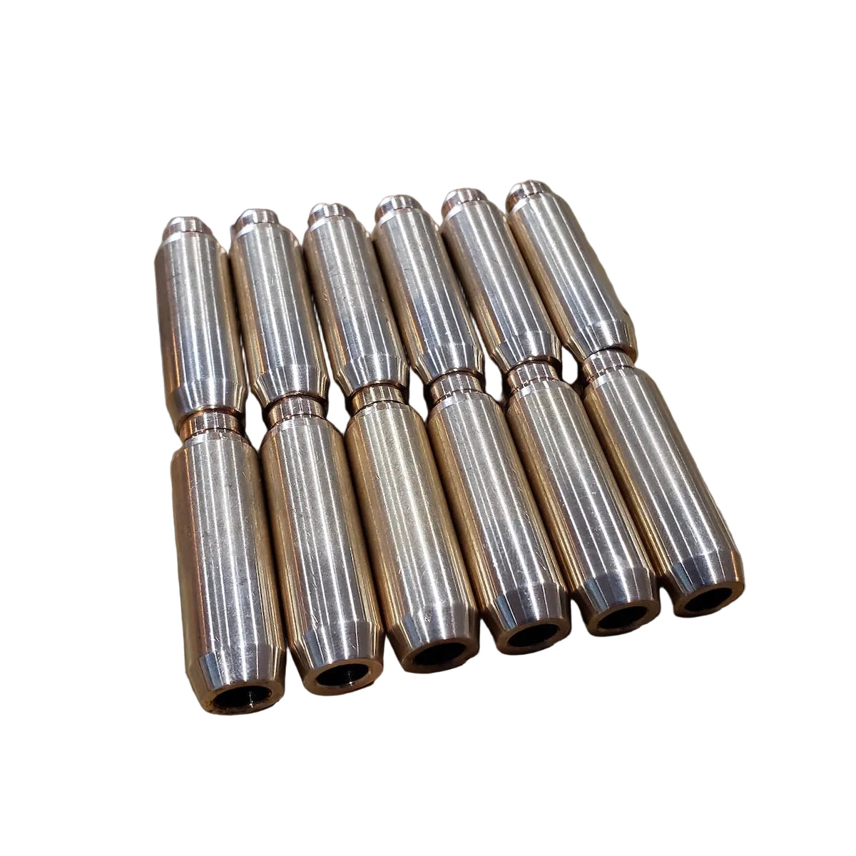 Set of 12 valve guides for BMW M20 engines with 200 casting cylinder head, 731 casting cylinder head, or AMC casting 885 cylinder head.