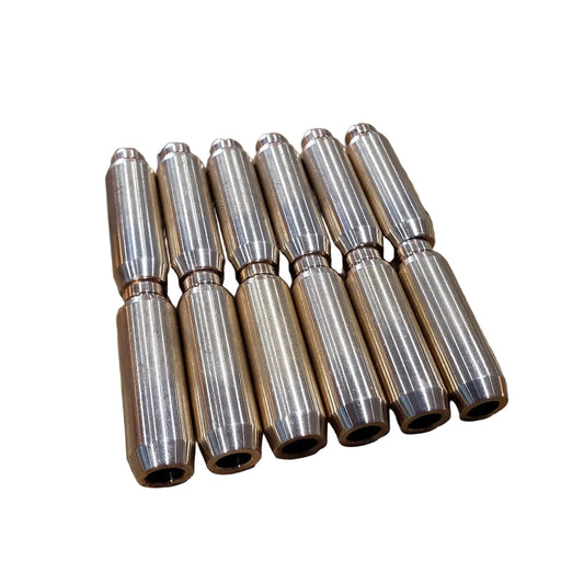Set of 12 valve guides for BMW M20 engines with 200 casting cylinder head, 731 casting cylinder head, or AMC casting 885 cylinder head.