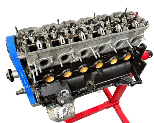A BimmerHeads BMW M20 Touring 2.5L long block engine.