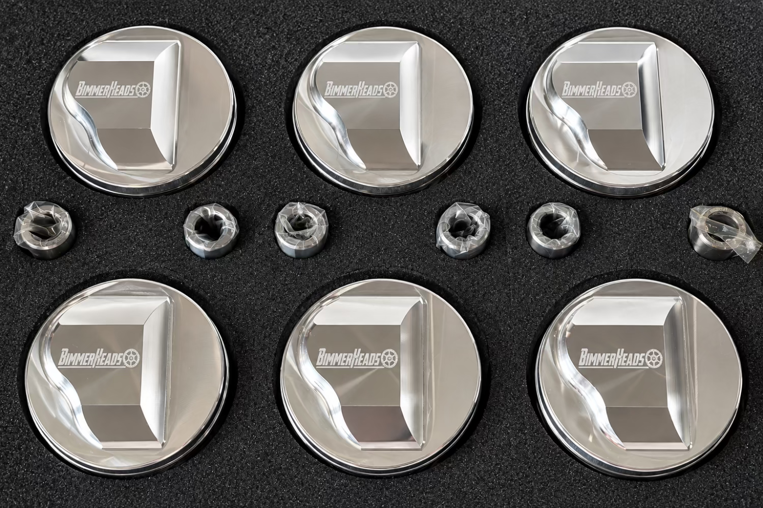 BimmerHeads CP forged piston set for BMW M30 engines.