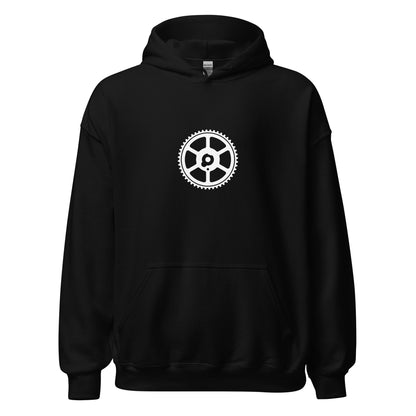 Black BimmerHeads Bavarian Muscle Hoodie with white M20 cam gear design on the front