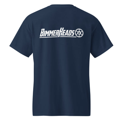 BimmerHeads Shop Tee Navy back