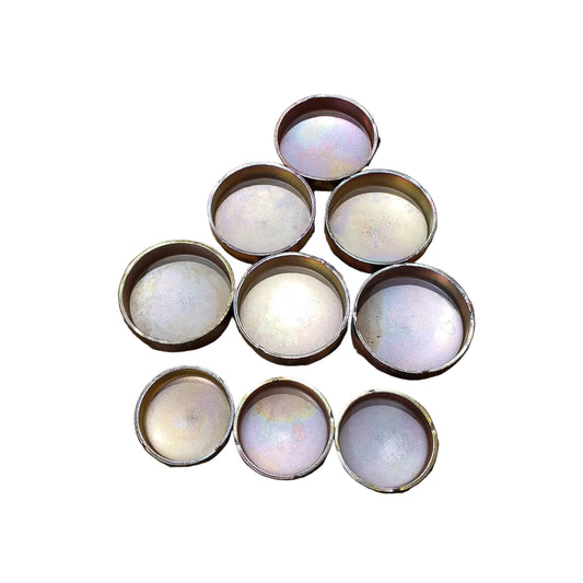 A set of nine freeze plugs for BMW M30 engines.