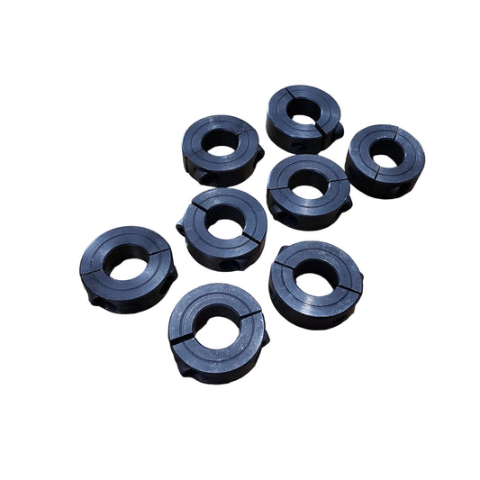 A set of 8 black rocker arm locks for BMW M10 engine.