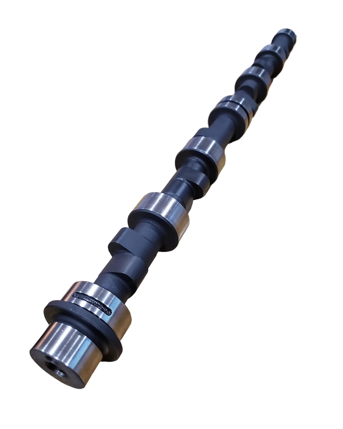 A performance camshaft by BimmerHeads for BMW M20 engines.