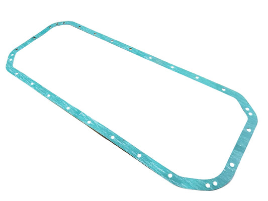 Paper engine oil pan gasket for BMW M20 engines.